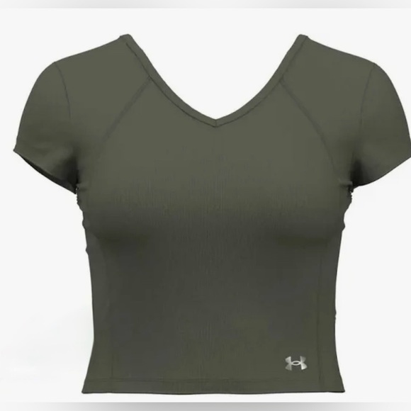Under Armour Women's V-Neck Crop Top - Picture 6 of 6